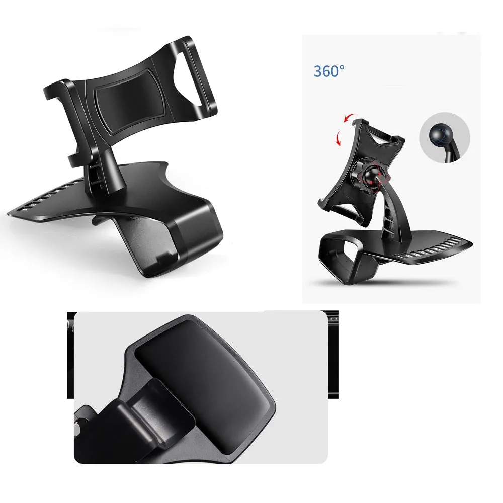 3 in 1 Car GPS Smartphone Holder: Dashboard / Visor Clamp   AC Grid Clip for LG Tribute Empire (2019) - Black