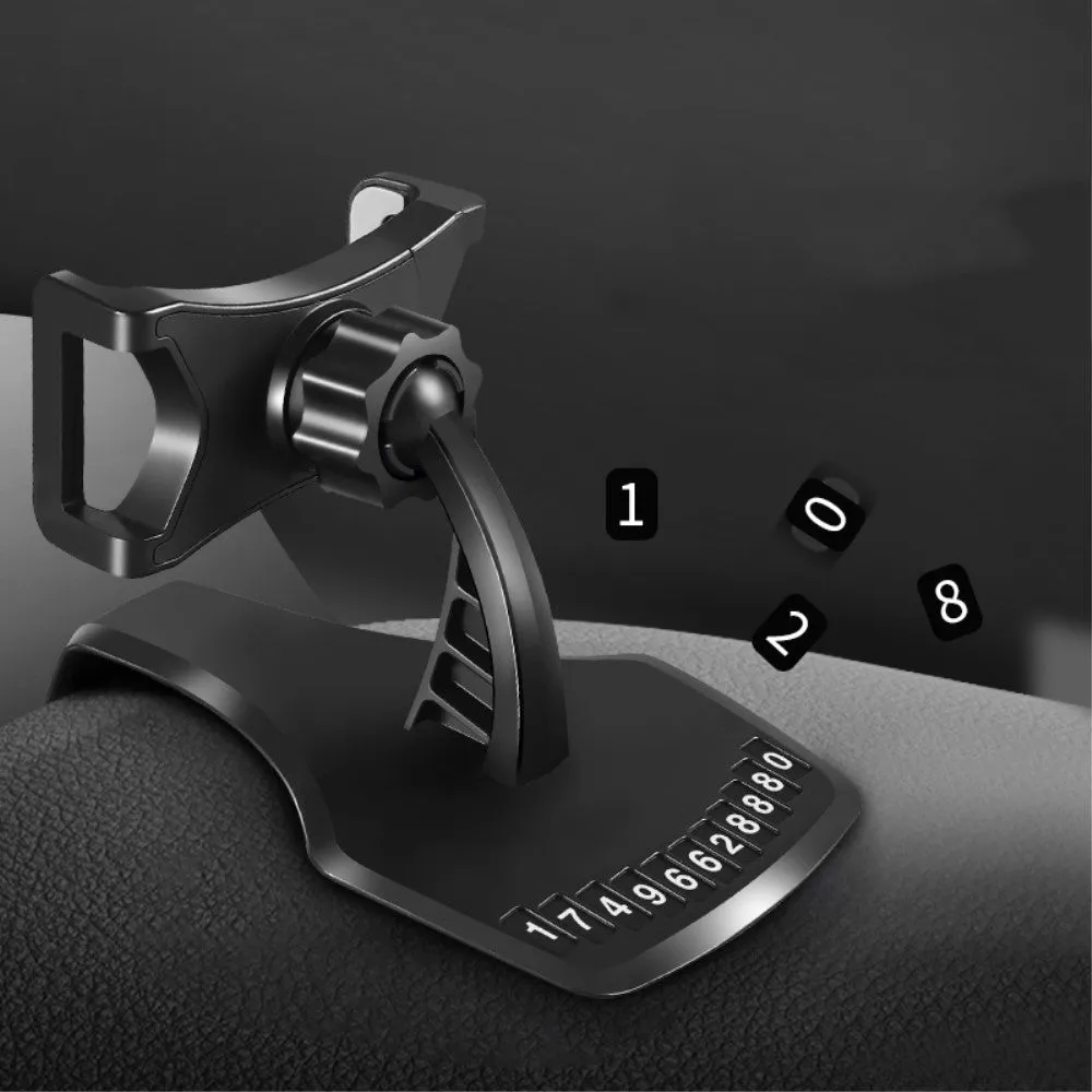 3 in 1 Car GPS Smartphone Holder: Dashboard / Visor Clamp   AC Grid Clip for LG Tribute Empire (2019) - Black