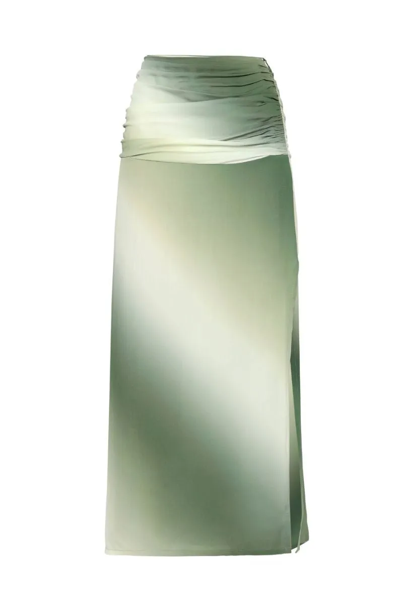 AMMAN SKIRT IN SAGE OMBRE