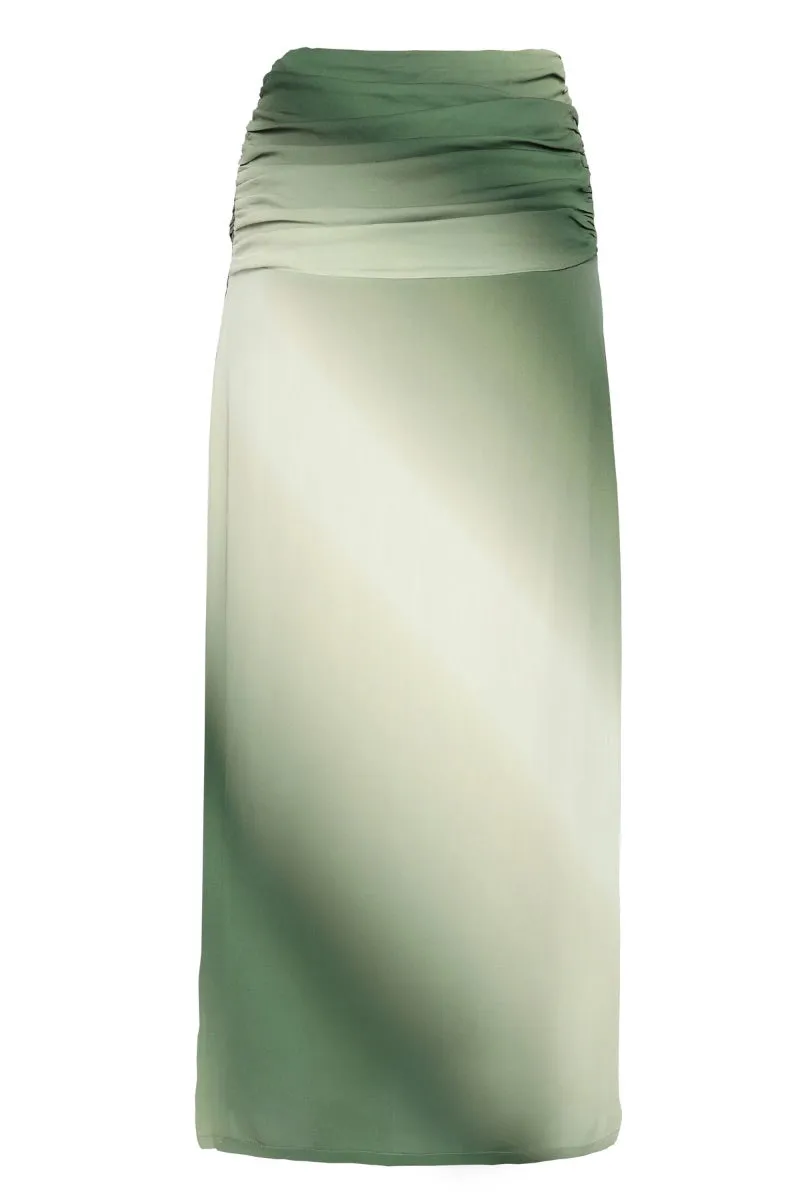 AMMAN SKIRT IN SAGE OMBRE