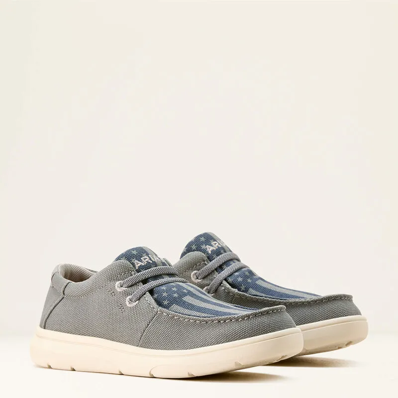 ARIAT KIDS HILO COASTAL GREY/AMERICAN FLAG