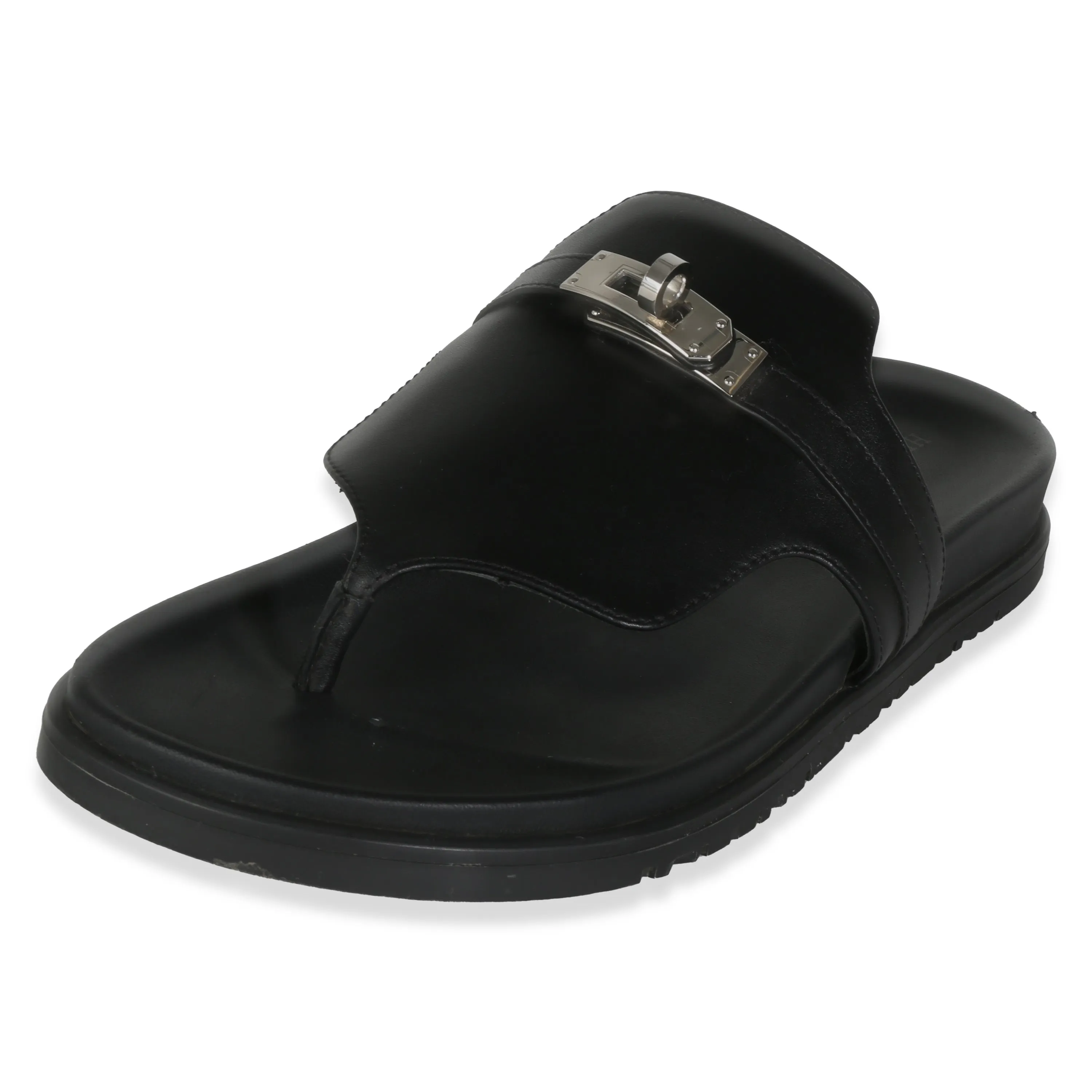 Black Calfskin Empire Sandal PHW 39