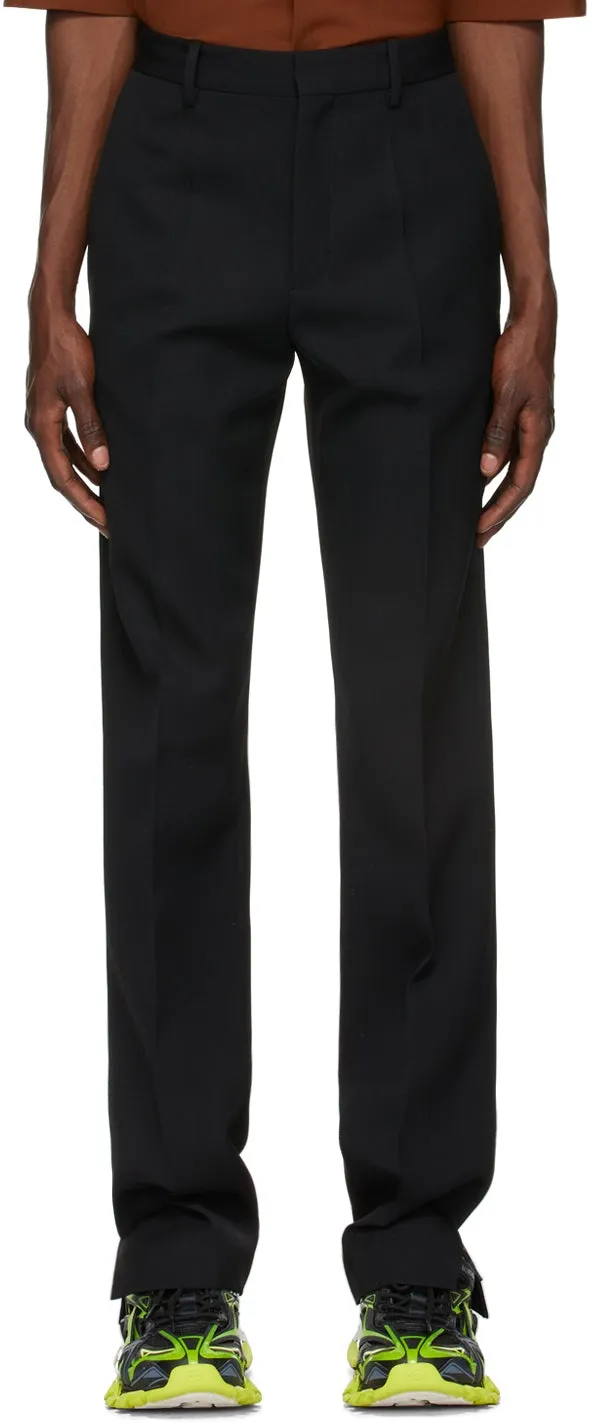 Botter Black Slit Trousers