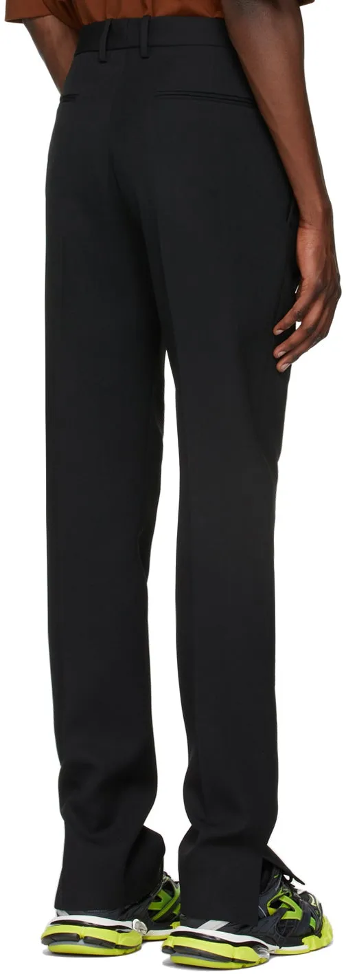 Botter Black Slit Trousers