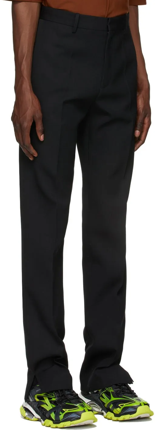 Botter Black Slit Trousers