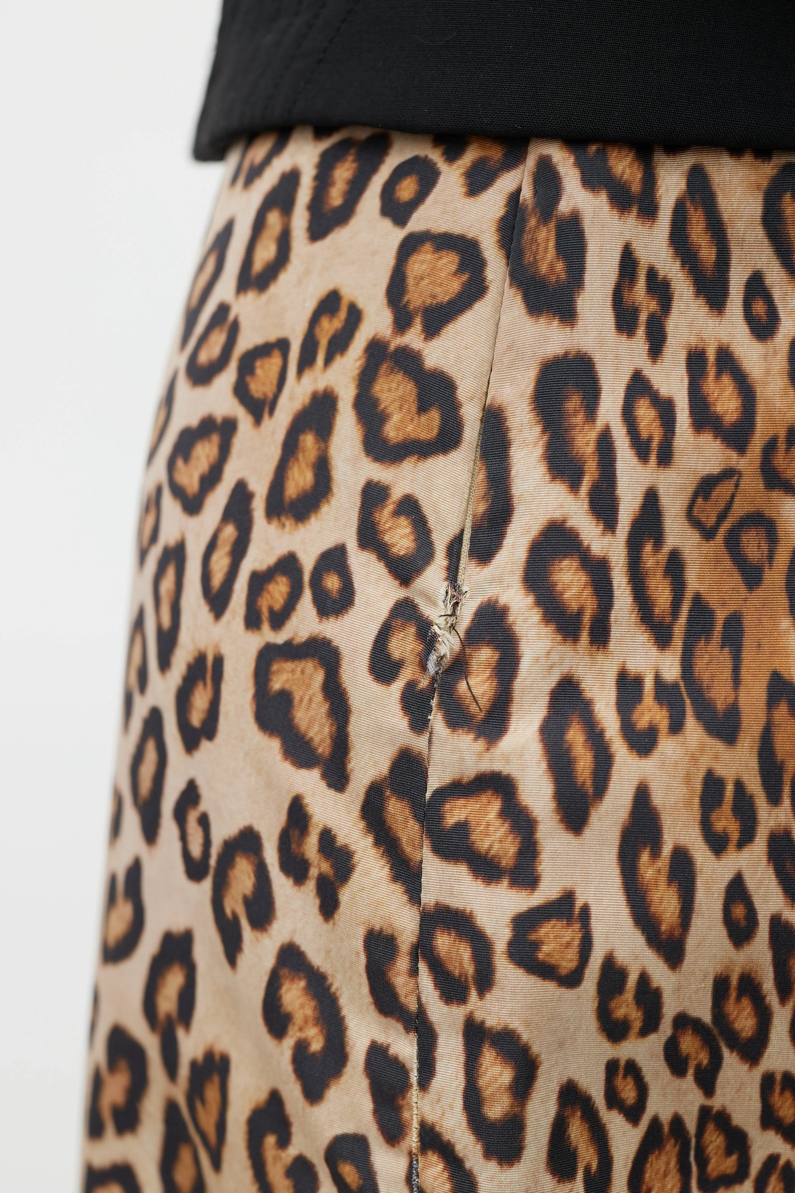 Brown & Black Pattern Skirt