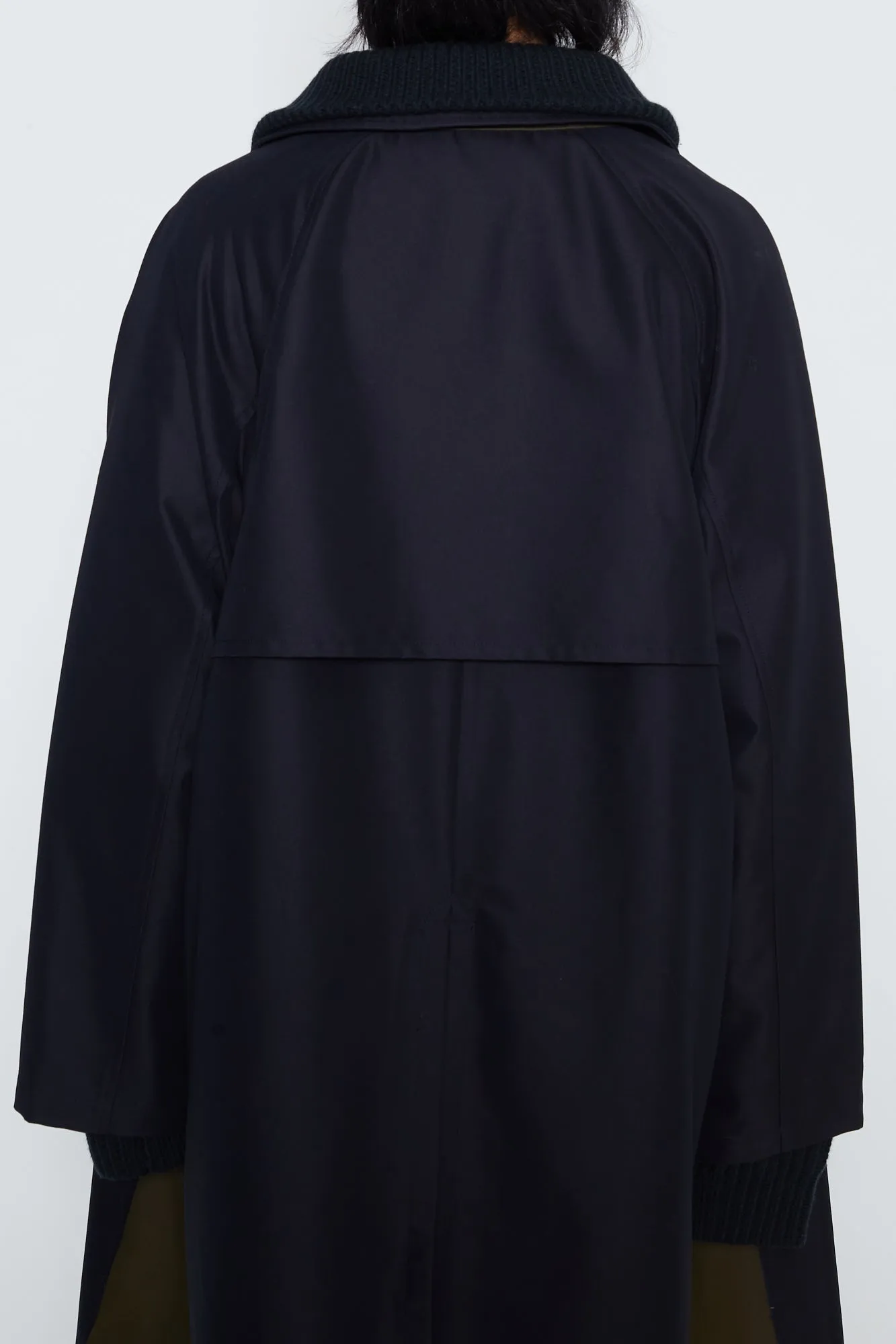 DARK NAVY NACELLE TRENCH COAT