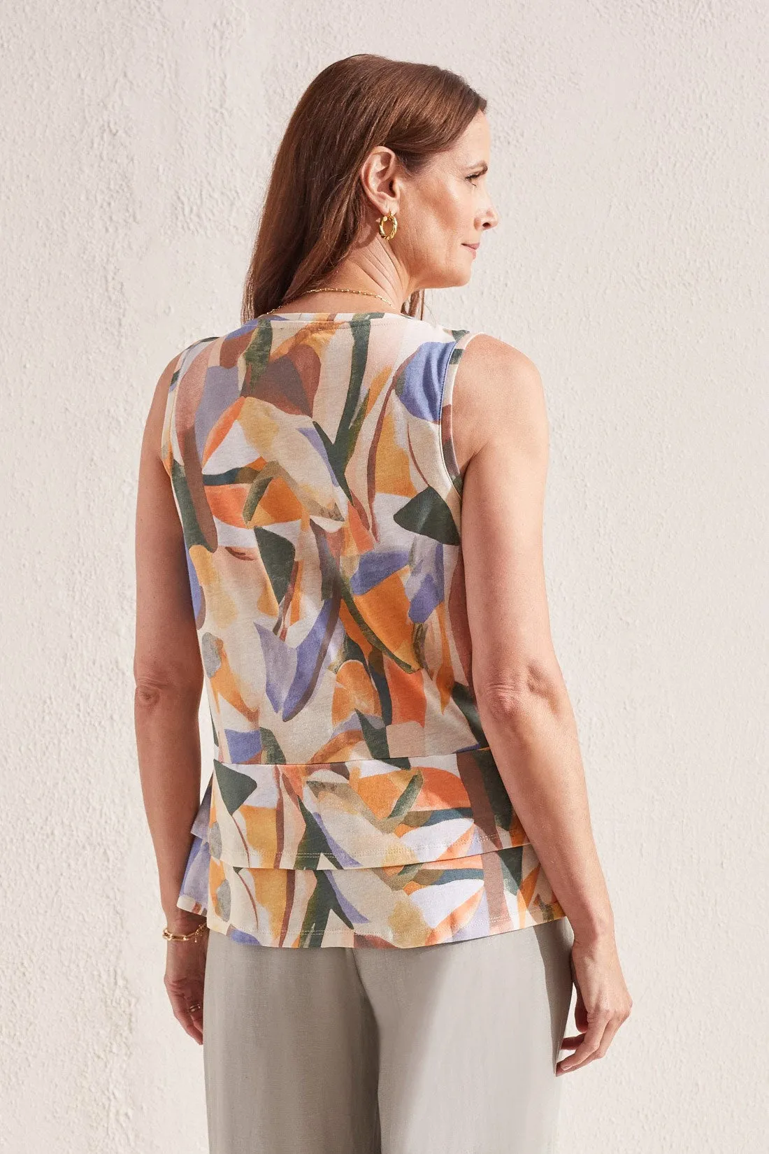 Double Peplum Sleeveless Top - FINAL SALE