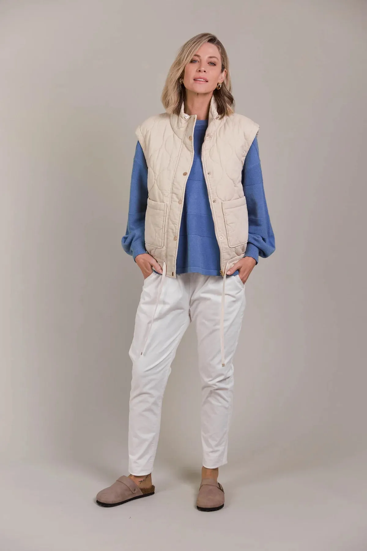 eb&ive Pepi Vest | Ecru