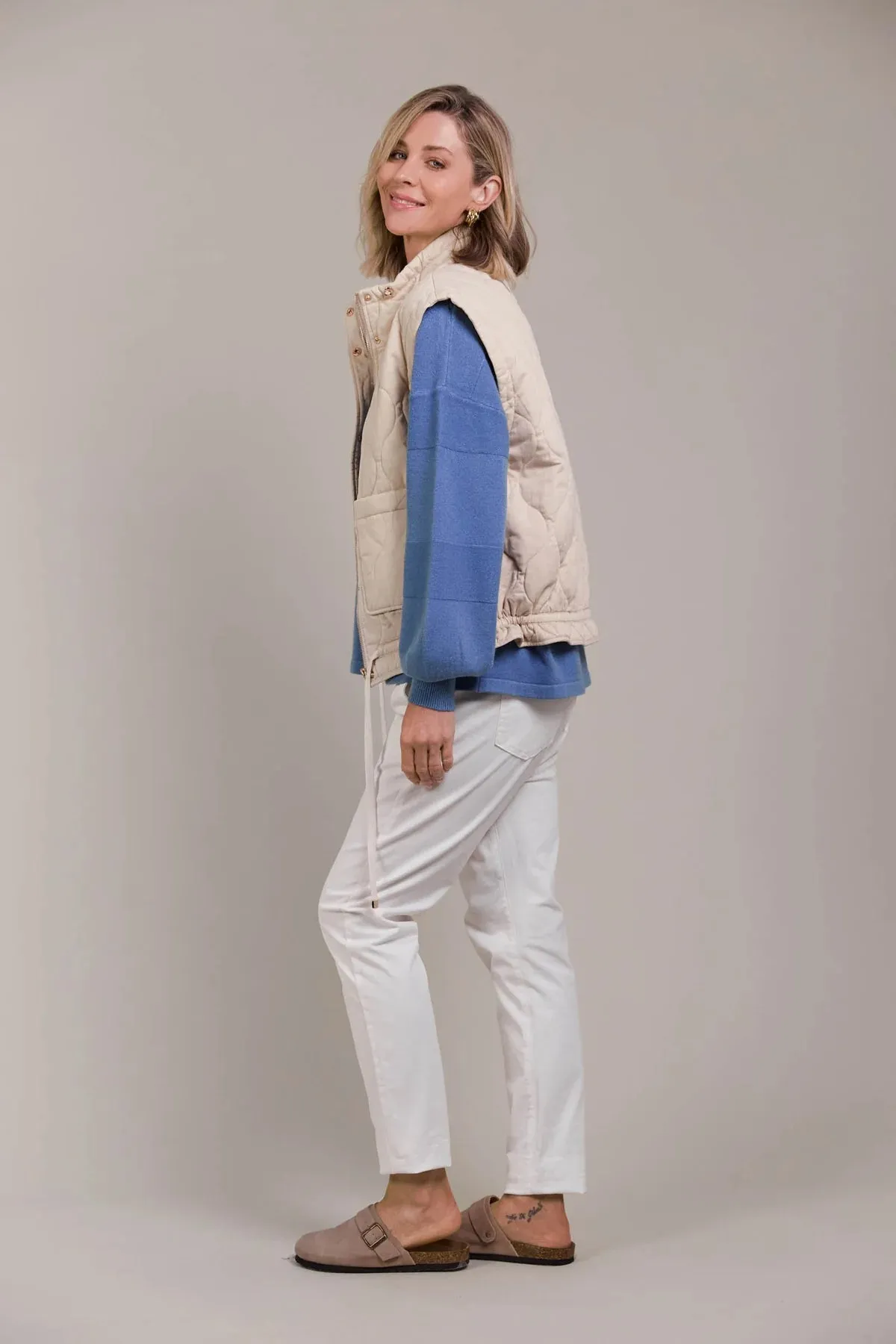 eb&ive Pepi Vest | Ecru