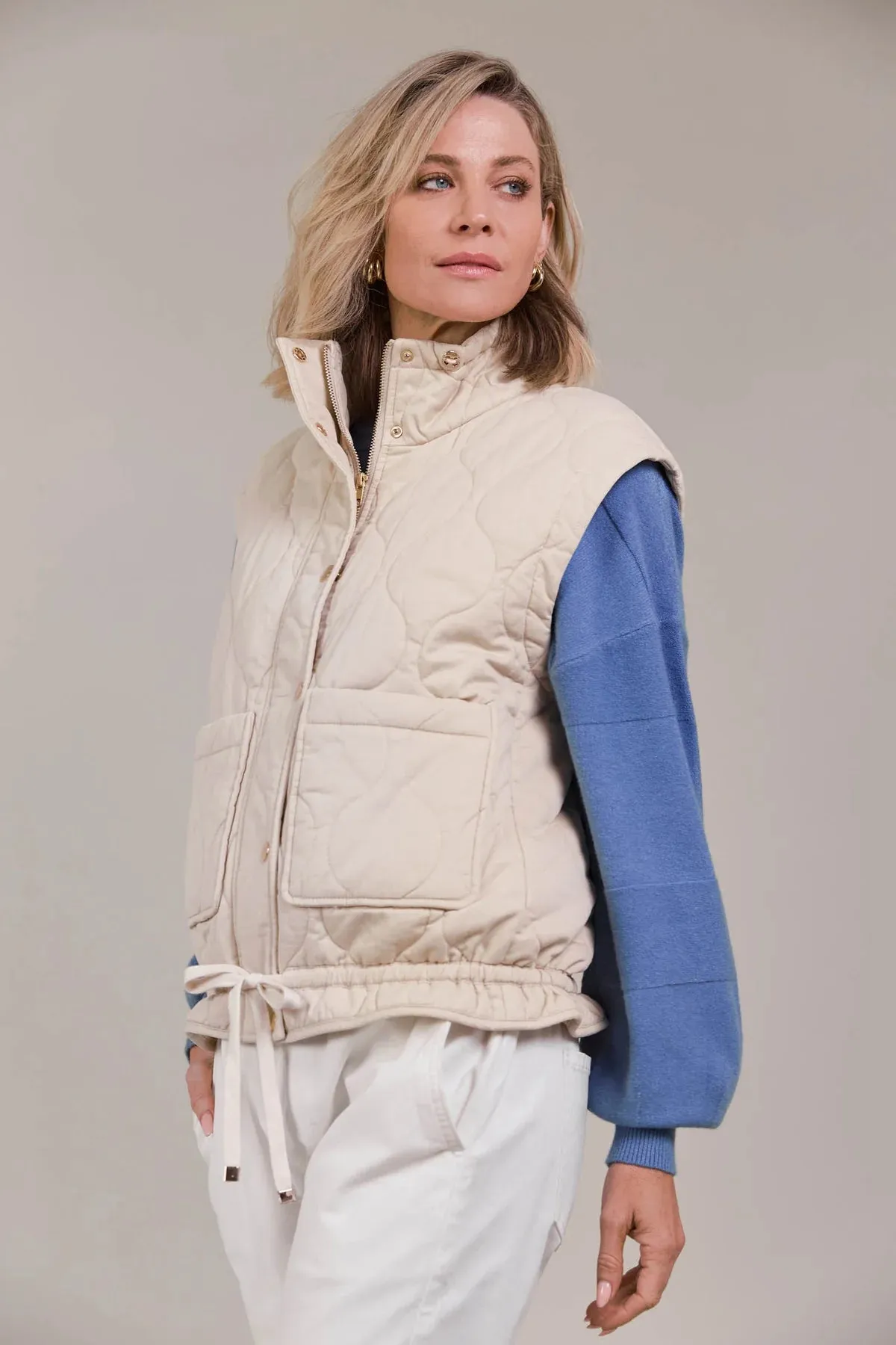 eb&ive Pepi Vest | Ecru