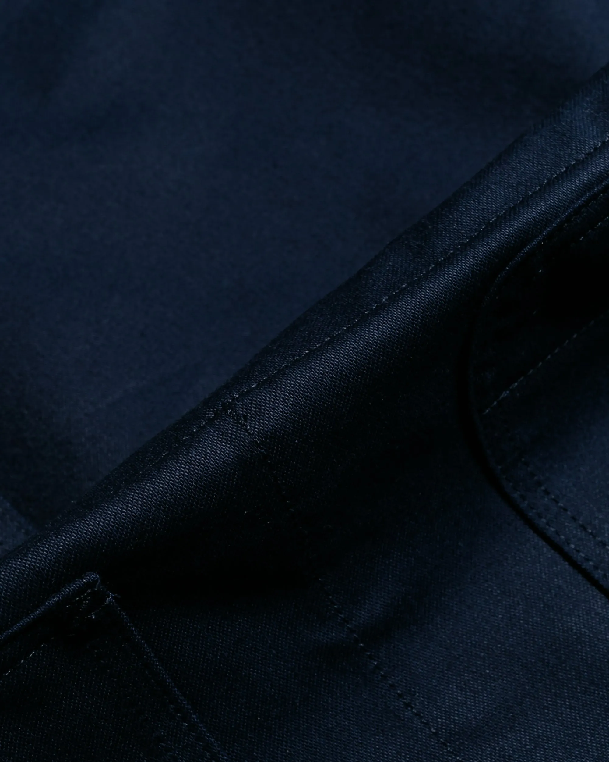 Engineered Garments Workaday Utility Jacket Dark Navy Cotton Reverse Sateen
