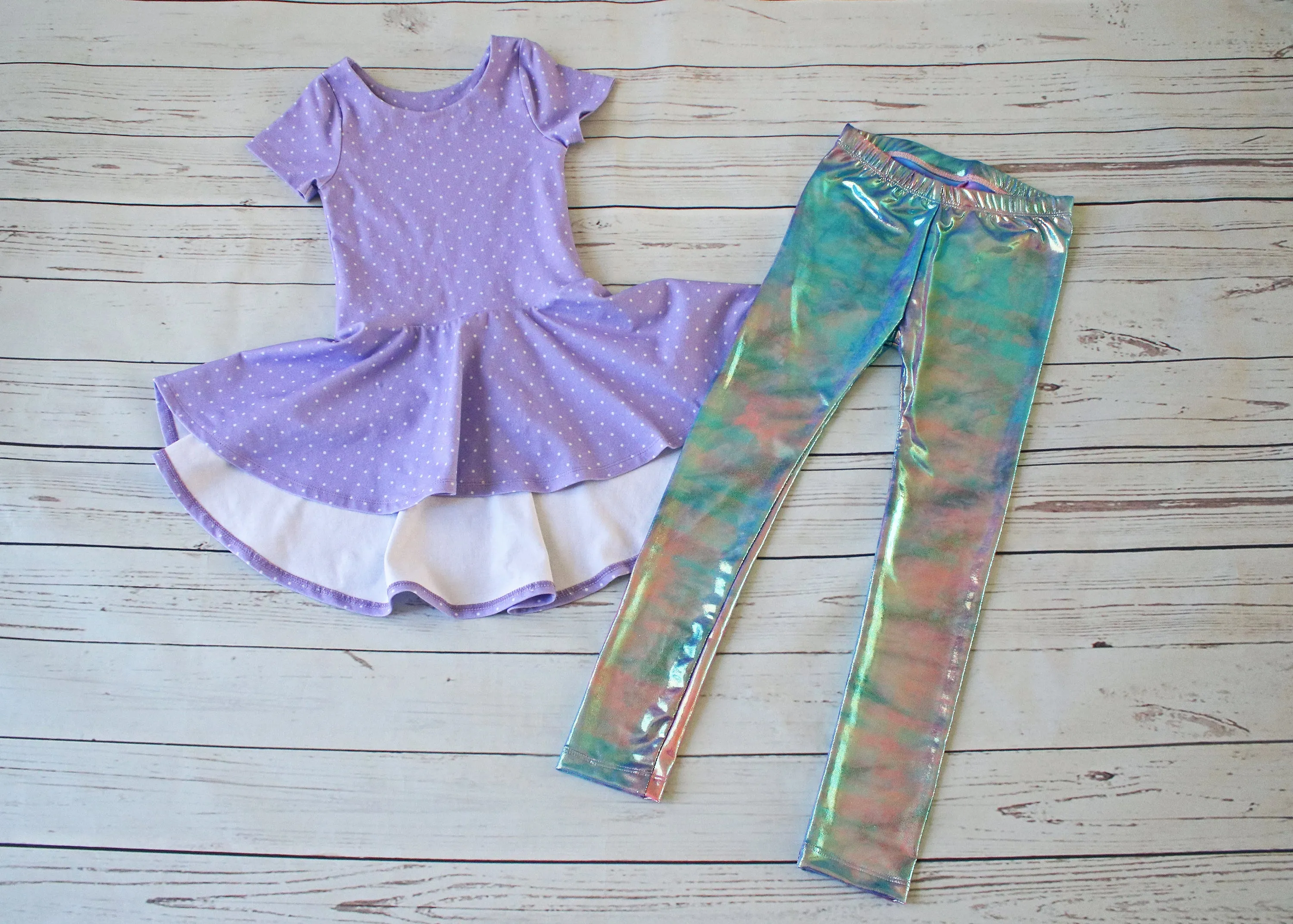 Mya Hi-Lo Peplum Top