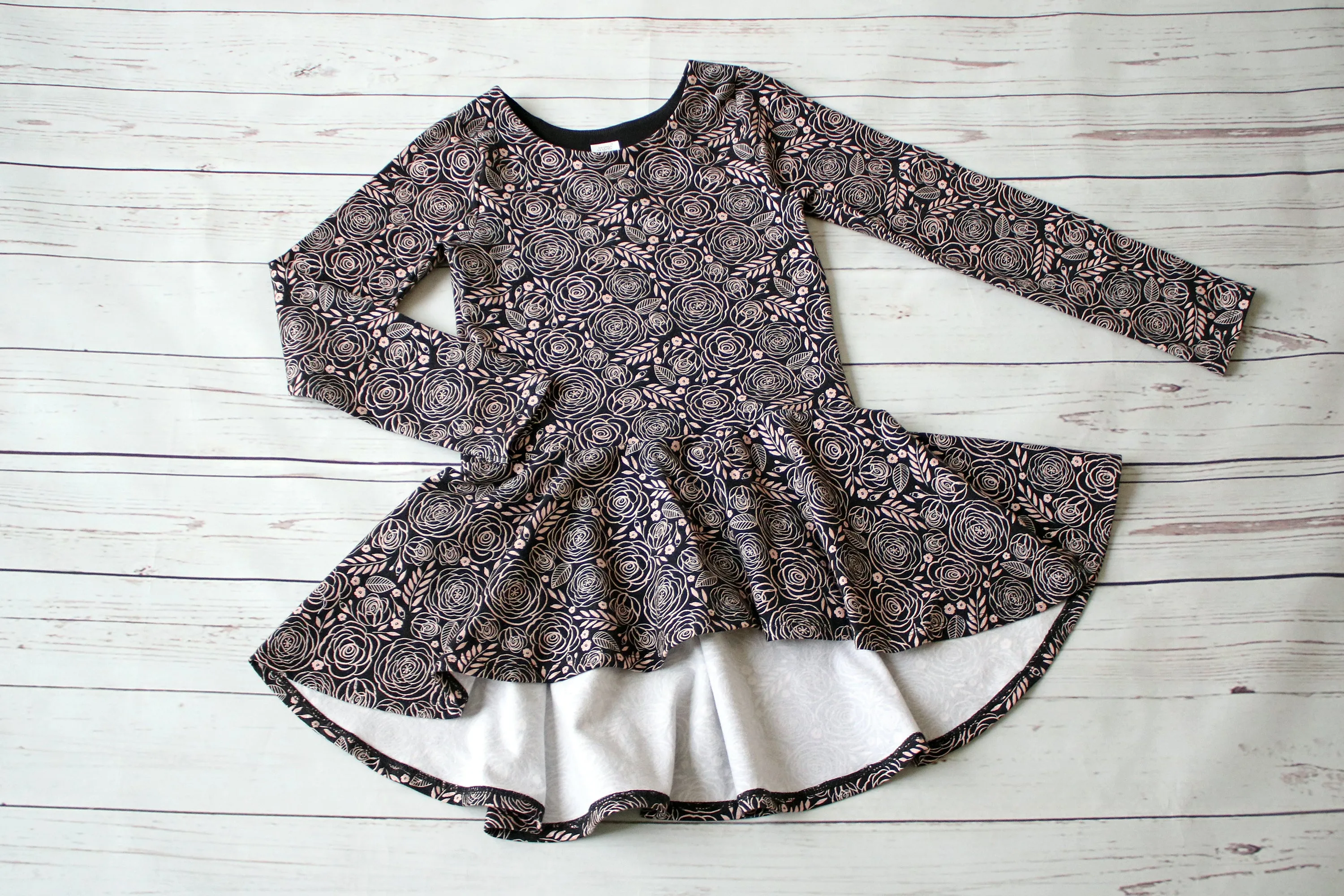 Mya Hi-Lo Peplum Top