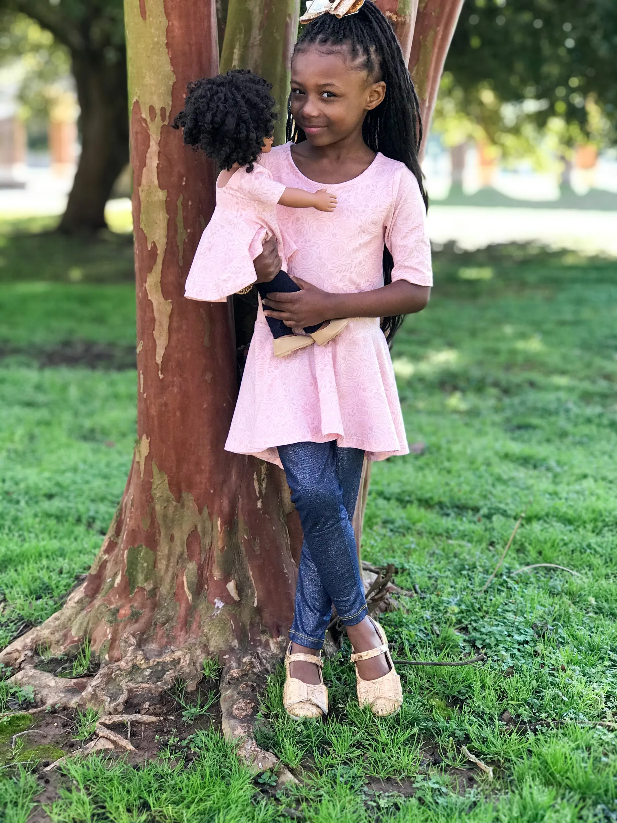 Mya Hi-Lo Peplum Top
