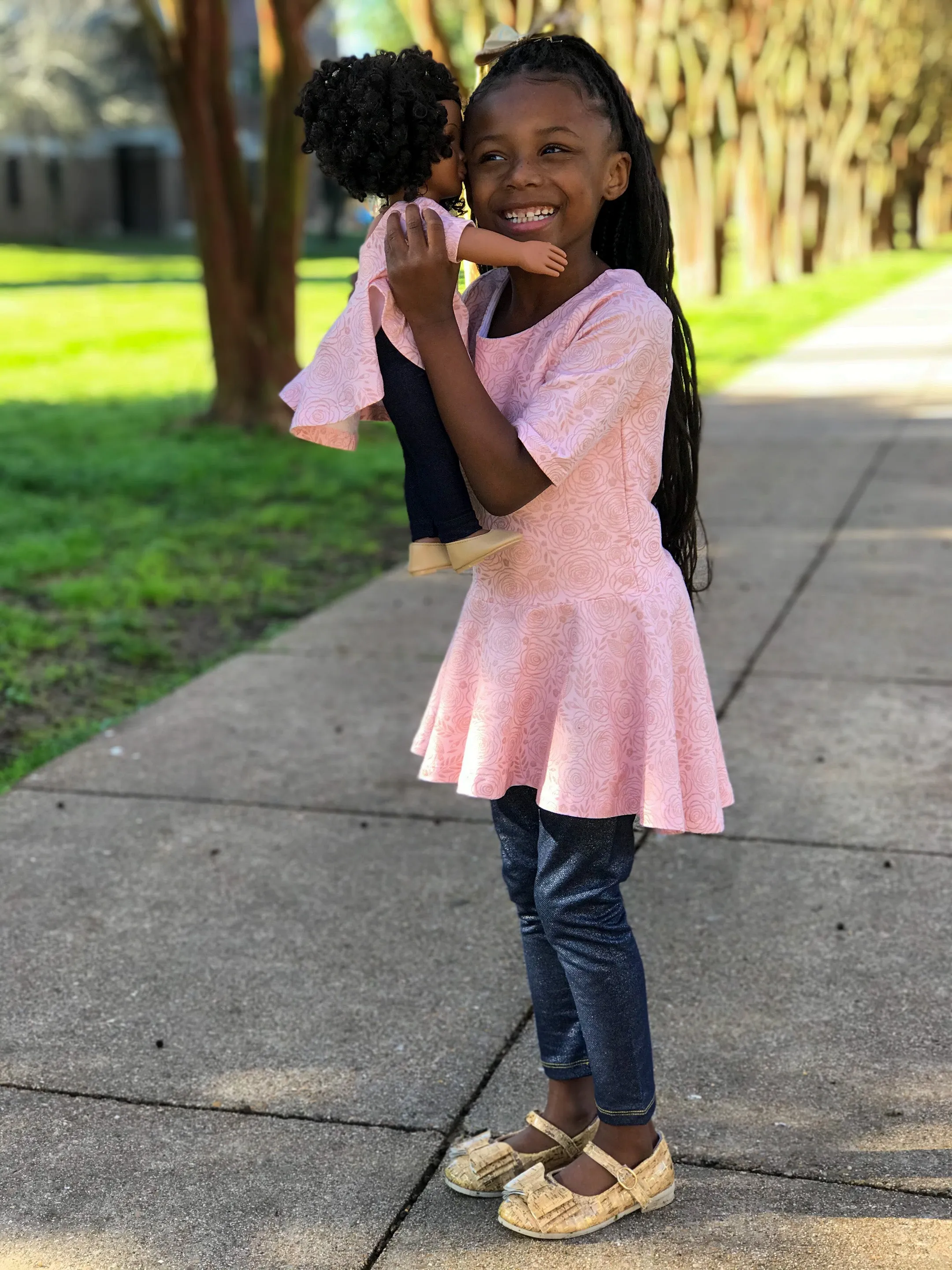 Mya Hi-Lo Peplum Top