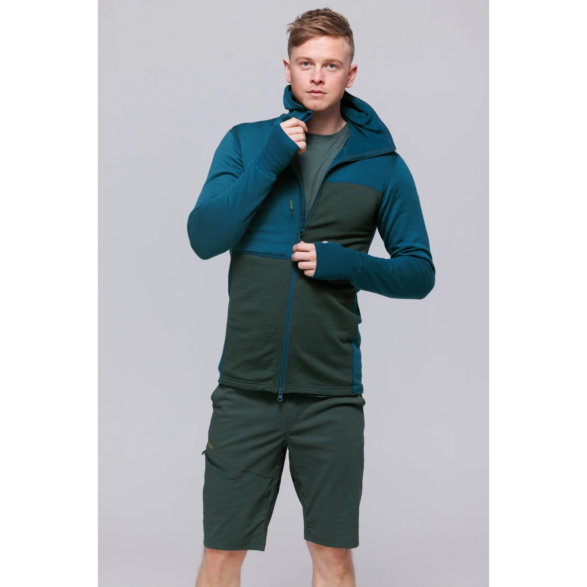 NIBBA PRO MERINO JACKET HOOD MAN FLOOD/WOODS