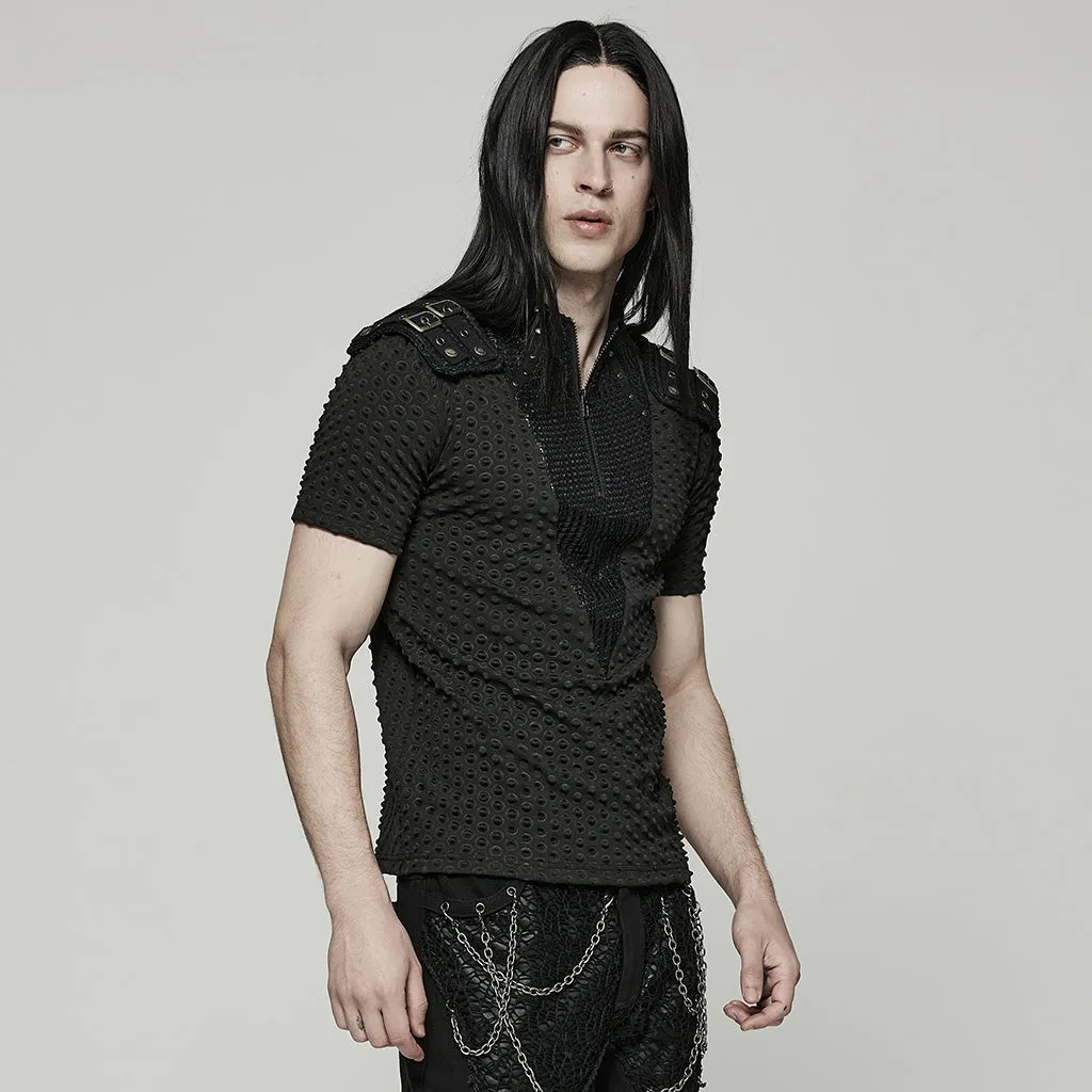 Punk handsome men short T-shirt WT-787TDM