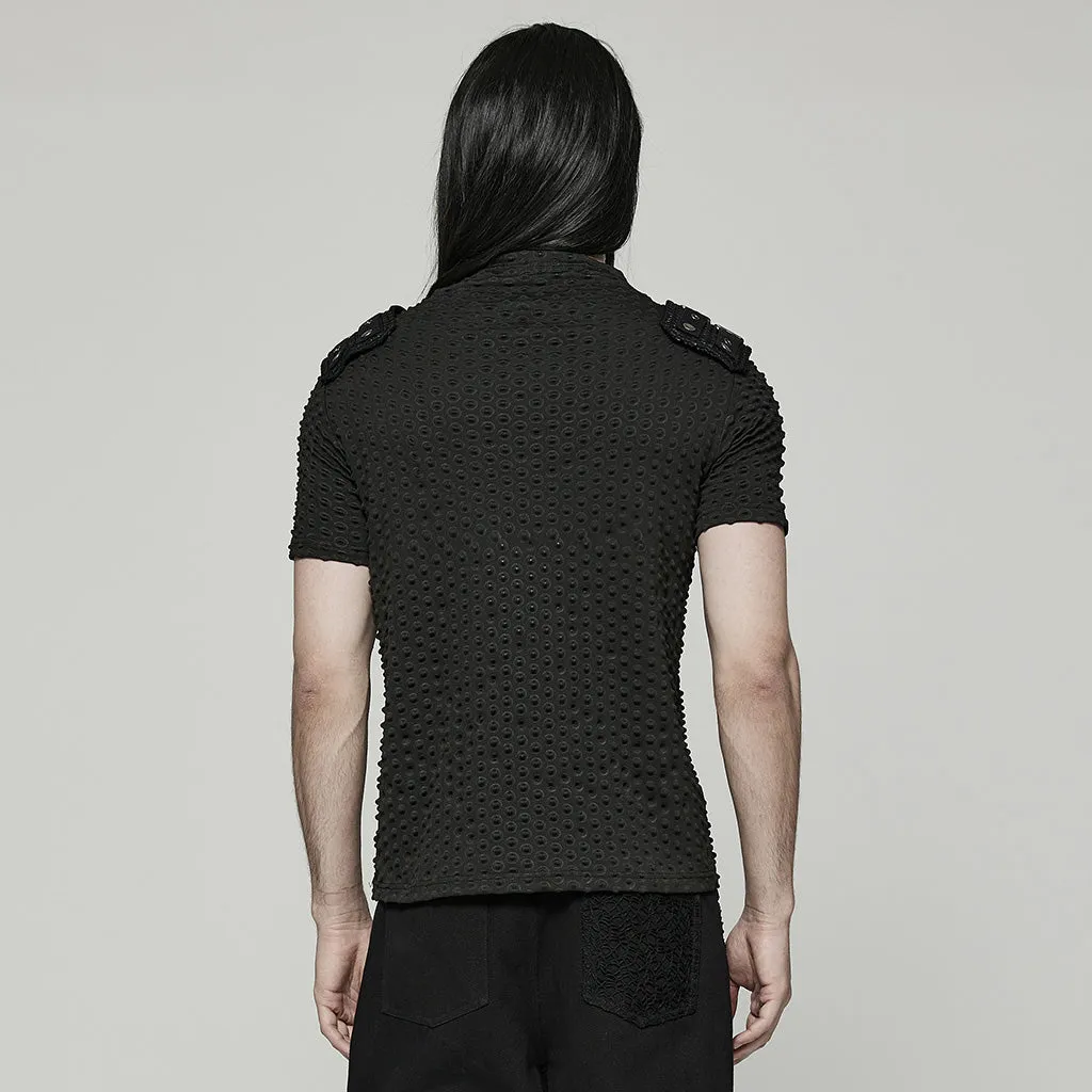 Punk handsome men short T-shirt WT-787TDM