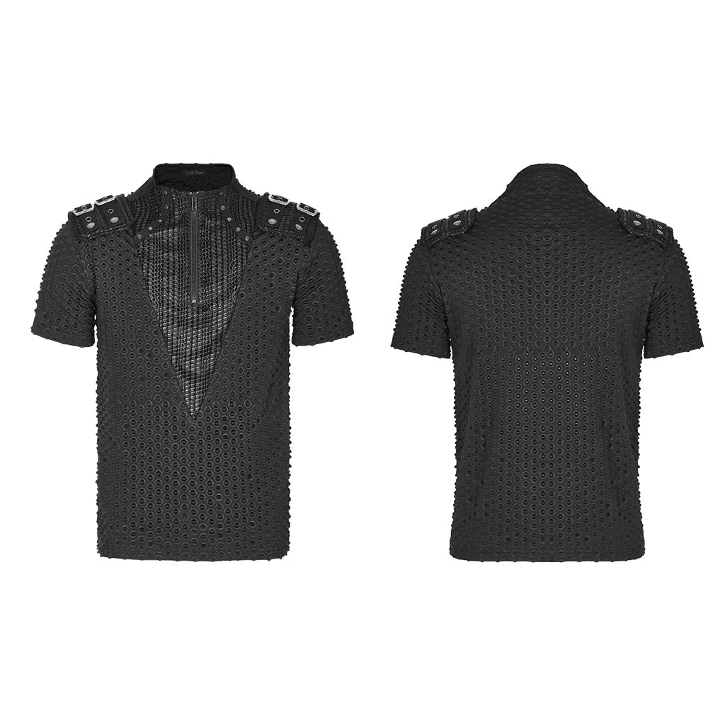 Punk handsome men short T-shirt WT-787TDM