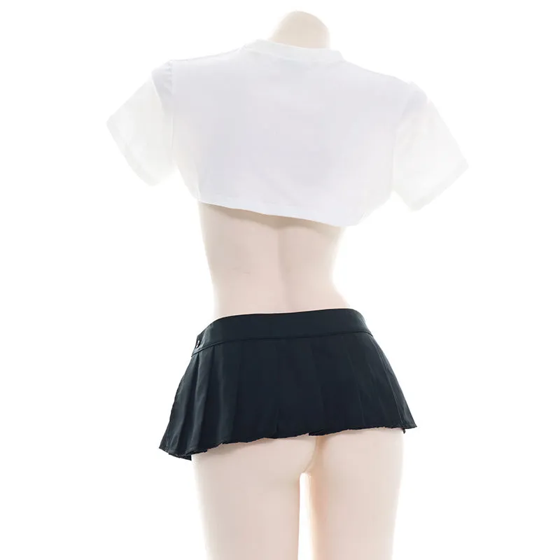Sexy style white short top yc23363
