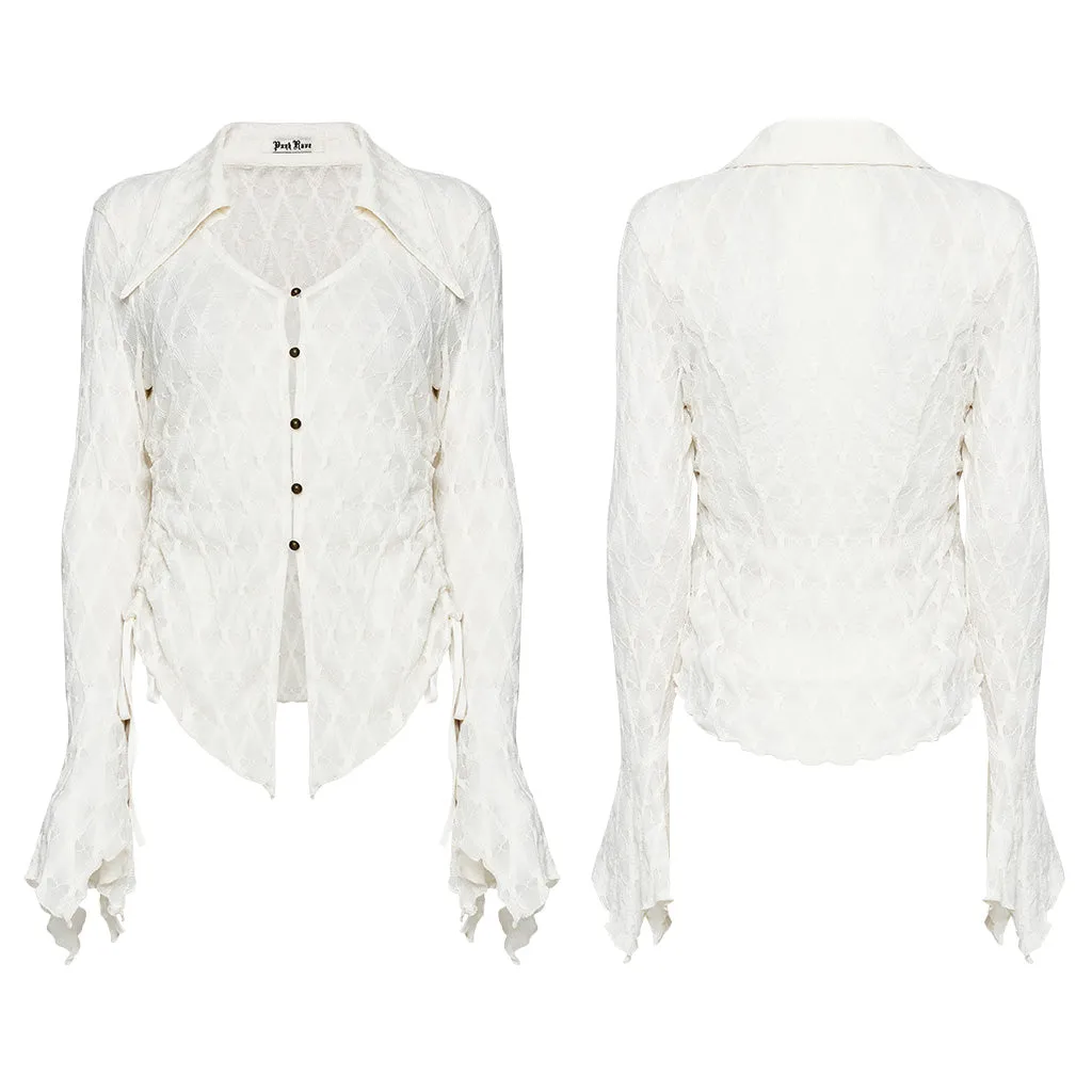 Side drawstring knitted sunproof cardigan OPY-761CCF
