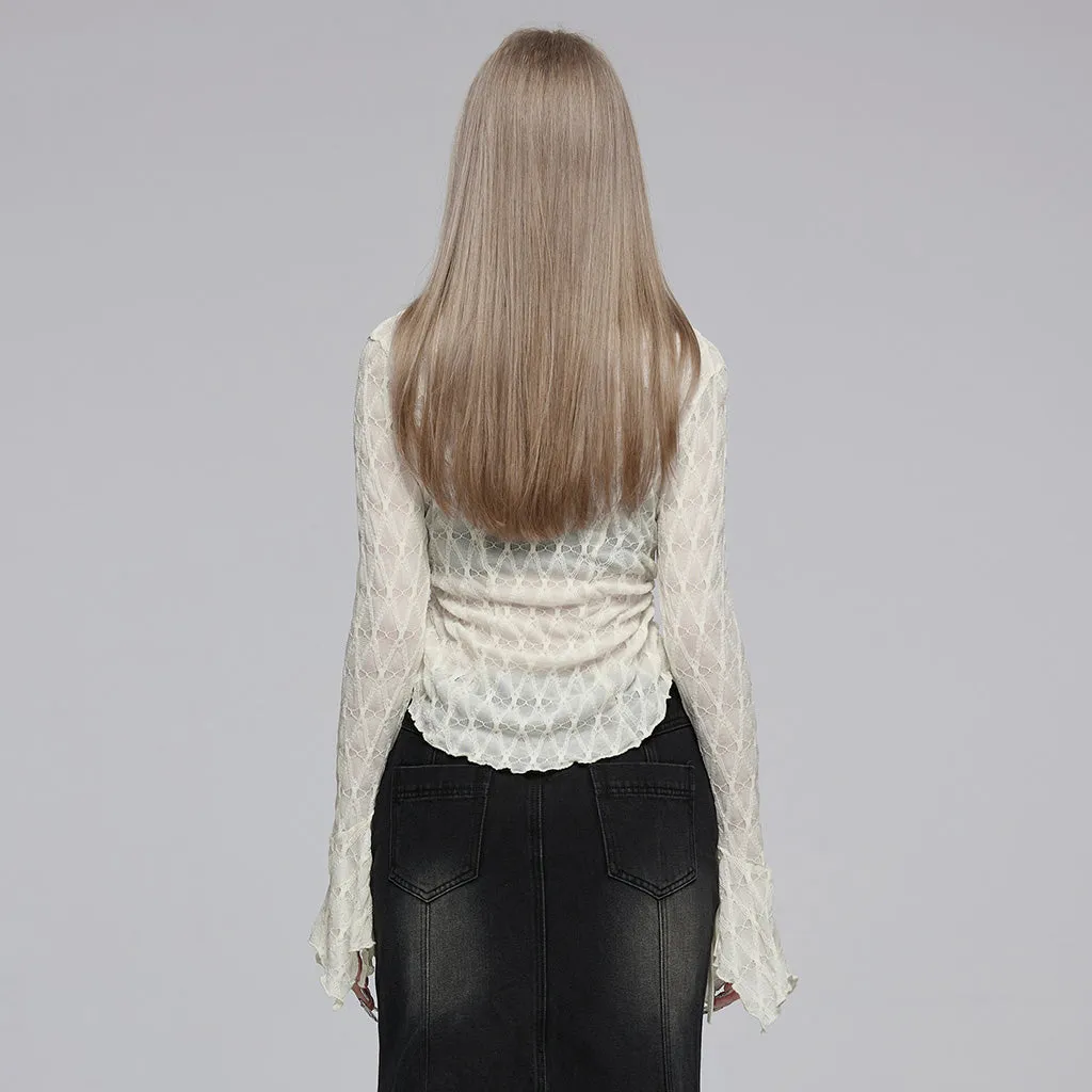 Side drawstring knitted sunproof cardigan OPY-761CCF