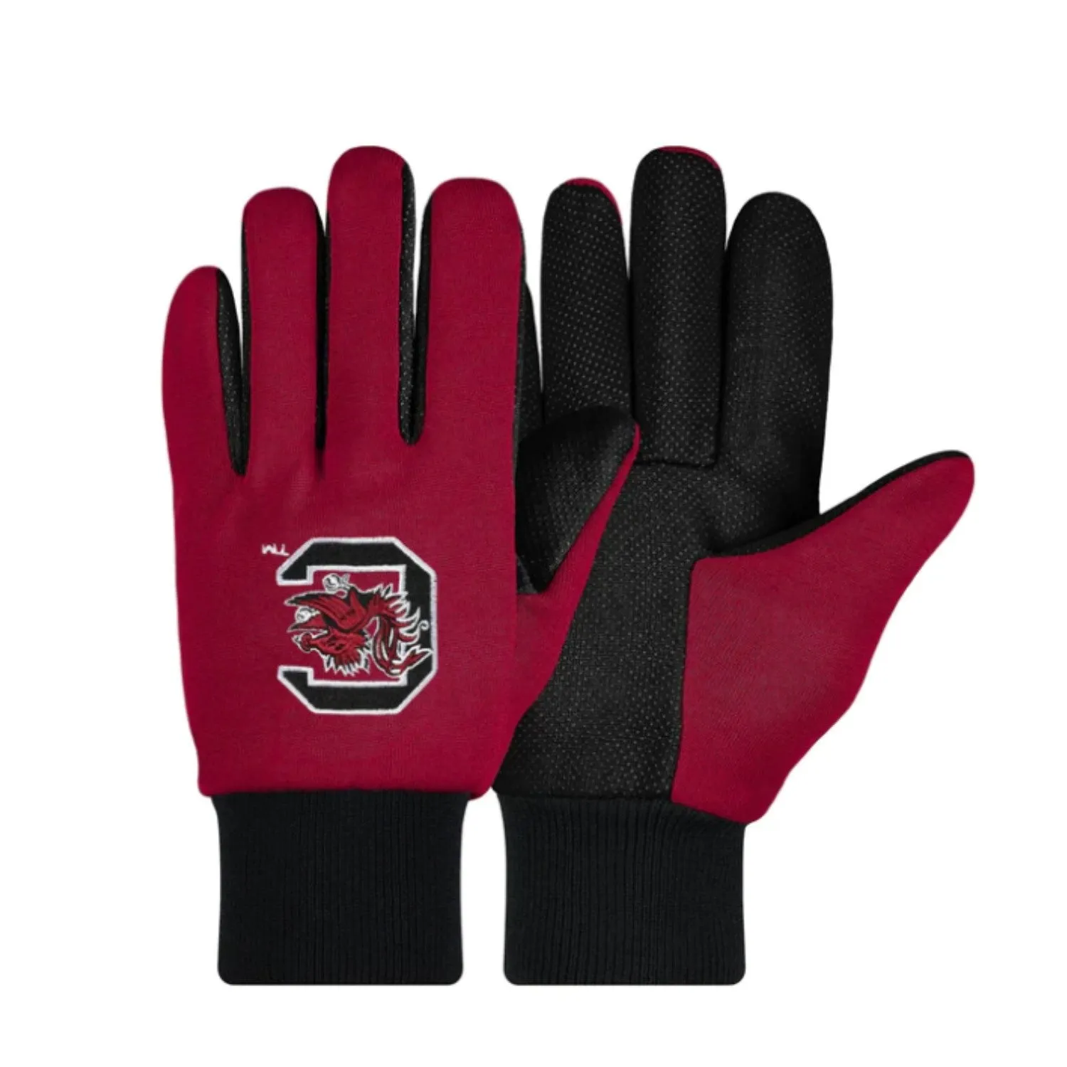 SOUTH CAROLINA GARNET AND BLACK UTILITY GLOVES