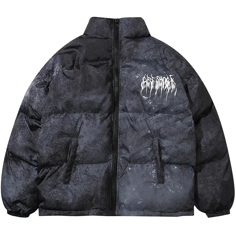 Streetwear "Frequency" Puffer Jacket