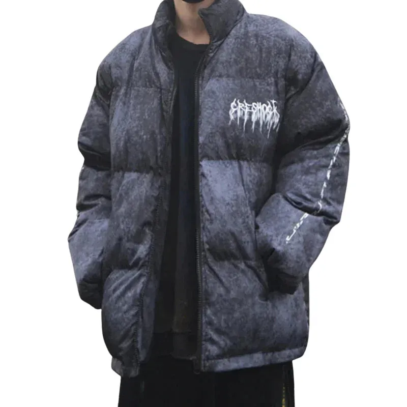 Streetwear "Frequency" Puffer Jacket