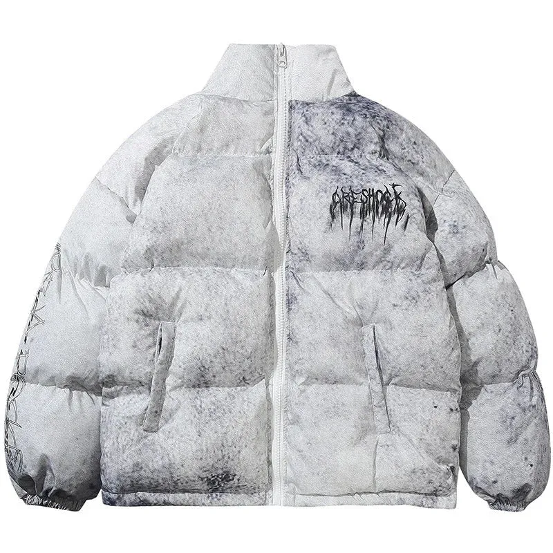 Streetwear "Frequency" Puffer Jacket