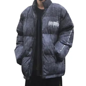Streetwear "Frequency" Puffer Jacket