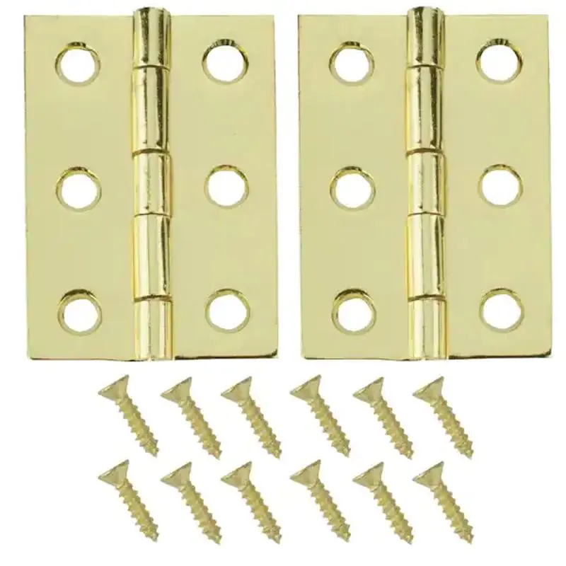 Tool Xpert Brass Utility Hinges 100mm 2 Pack
